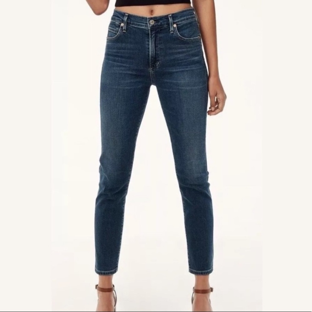 Citizens of Humanity Rocket Crop High-Rise Skinny Jeans Anthropologie